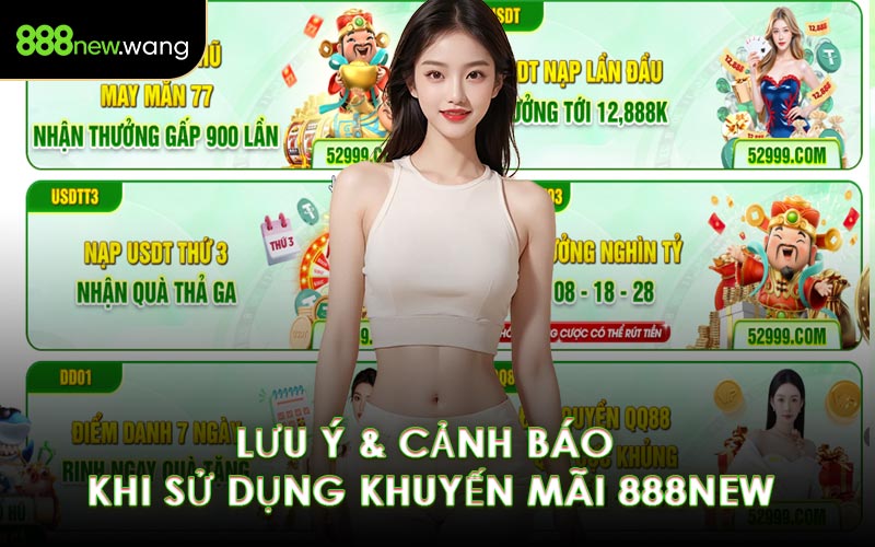 Lưu Ý & Cảnh Báo Khi Sử Dụng Khuyến Mãi 888NEW